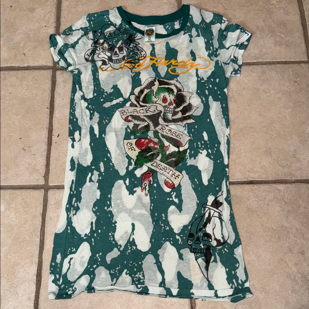 Y2K Ed Hardy Tshirt